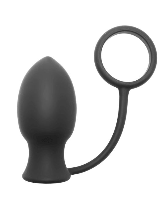 Vibrating Anal Plug With Cock Ring