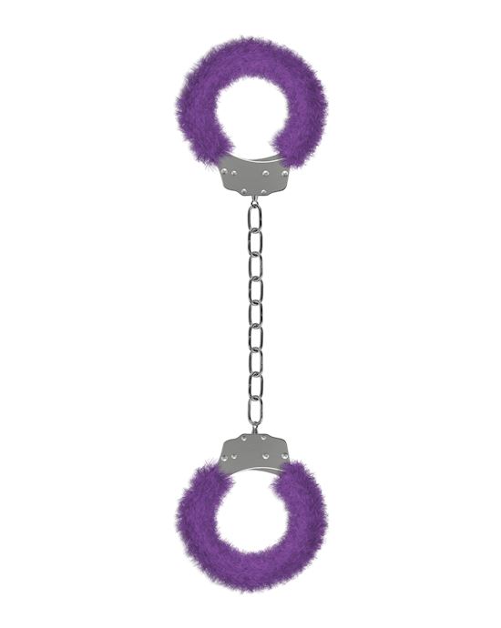 Ouch Beginners Legcuffs Furry Purple