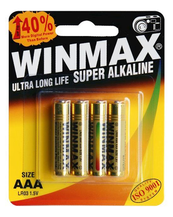 Winmax Aaa Super Alkaline Batteries Bp-4 4 Pack