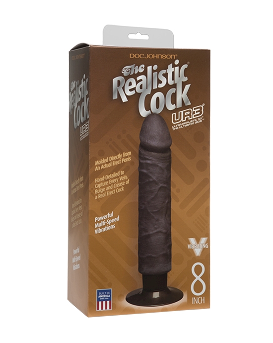 Realistic Cock Ur3 Vibrating 8 In
