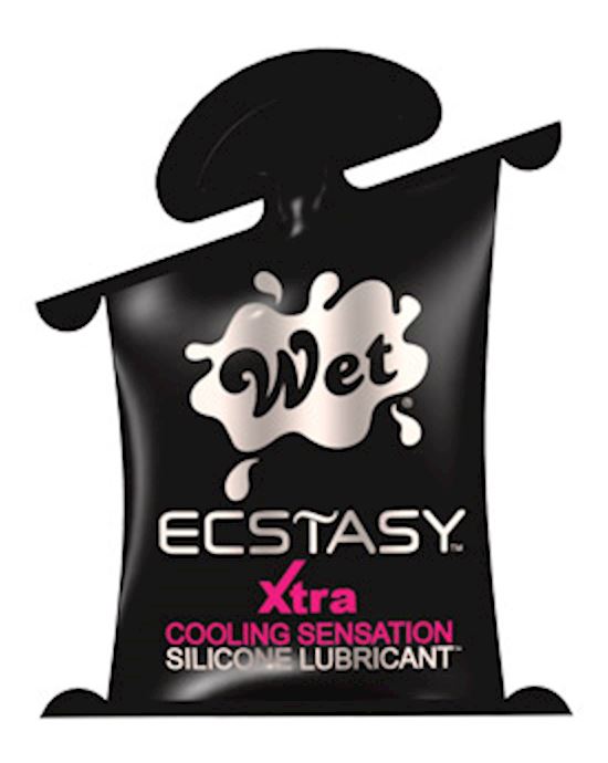 Wet Ecstasy Xtra Cooling Silicone Lubricant 10ml Pillow Pack