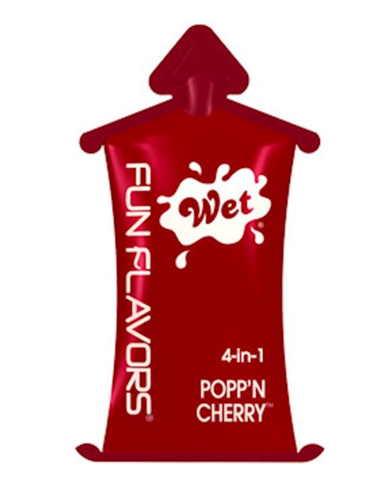 Wet Fun Flavors 4n1 Poppn Cherry 10ml Pillow Pack