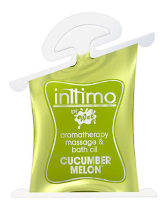 Inttimo By Wet Aromatherapy Massage And Bath Oil Cucumber Melon 10ml Pillow Pack
