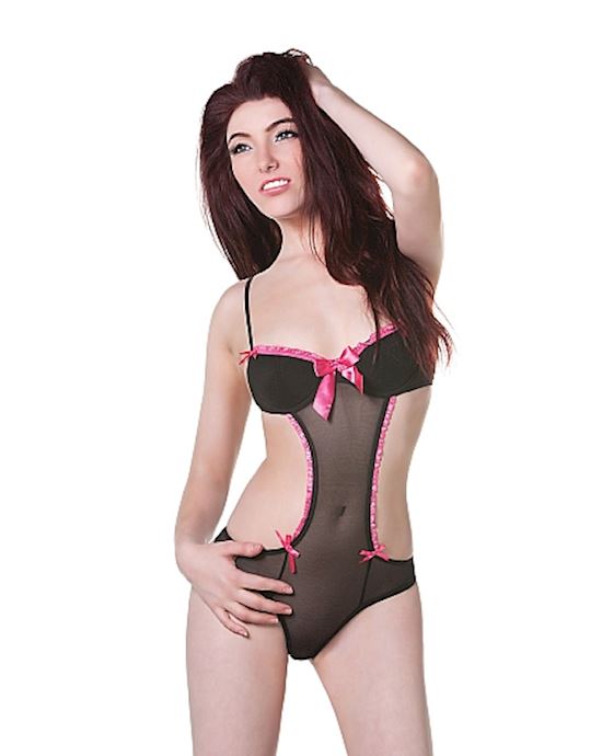 Mesh Teddy With Ribbons