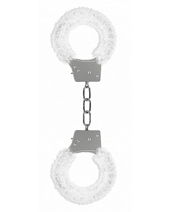 Beginners Handcuffs Furry White
