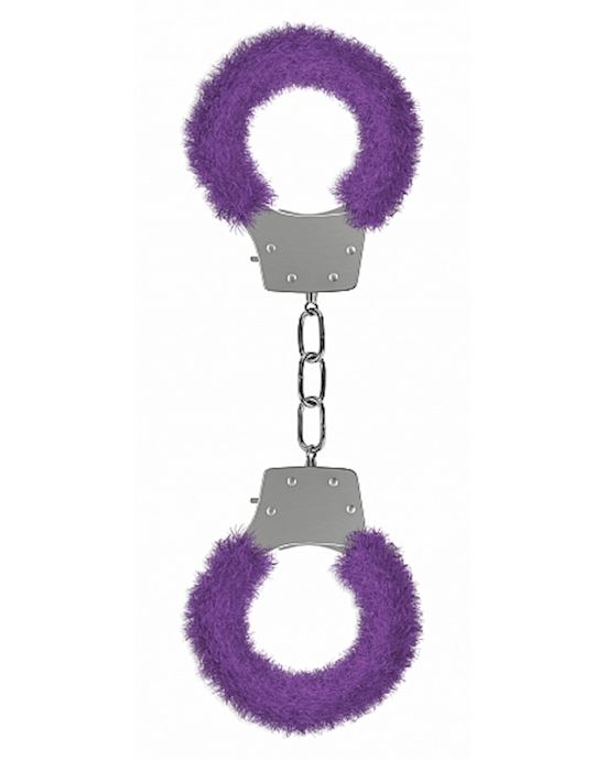 Pleasure Handcuffs Furry Purple