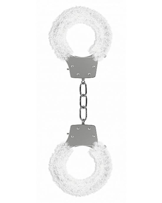Pleasure Handcuffs Furry White