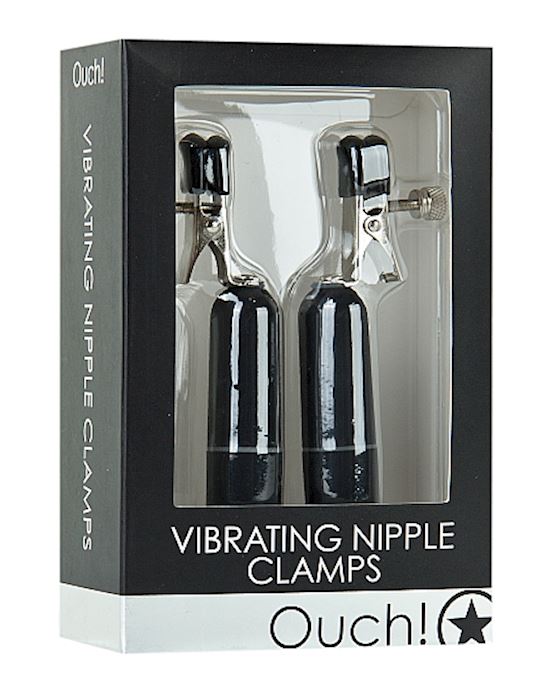 Vibrating Nipple Clamps Black
