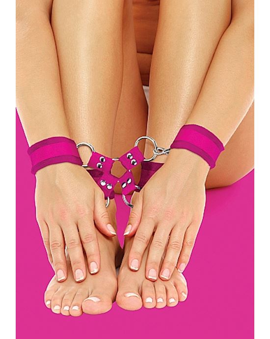 Velcro Hand And Leg Cuffs Pink