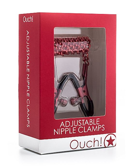 Adjustable Nipple Clamps Red