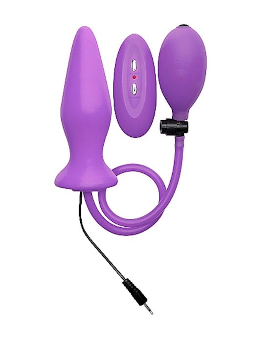 Inflatable Vibrating Silicone Plug