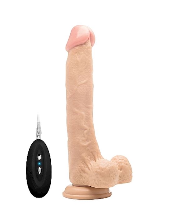 Vibrating Realistic Cock 10 With Scrotum Skin