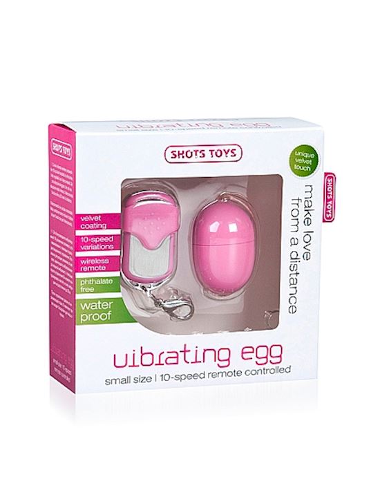 10 Speed Remote Vibrating Egg Small Pink