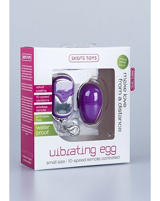 10 Speed Remote Vibrating Egg Small Purple
