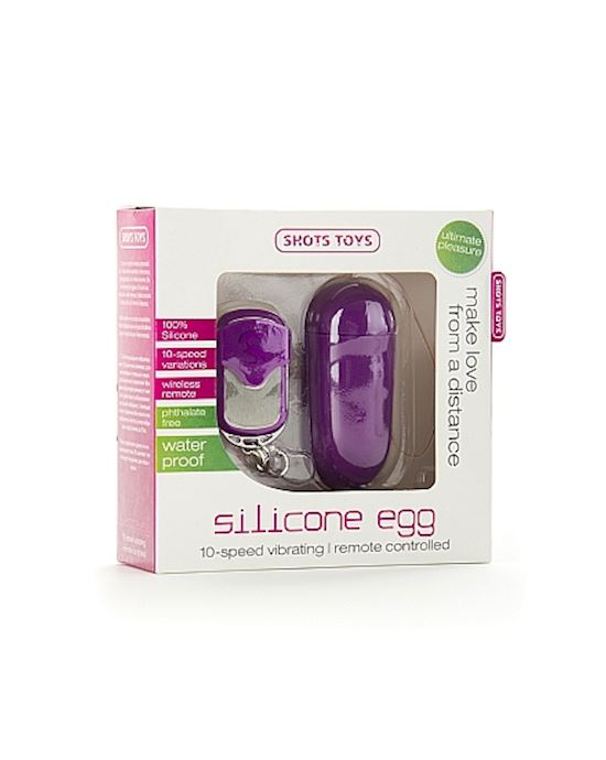 Silicone Remote Controlled Egg Purple