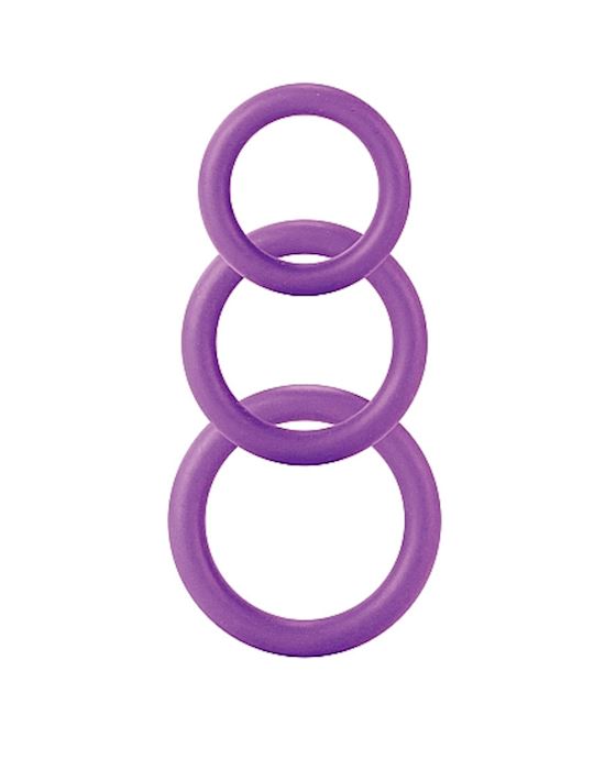 Twiddle Rings 3 Sizes Purple