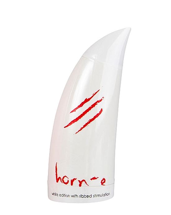 Horne White Edition Ribbed Stimulation