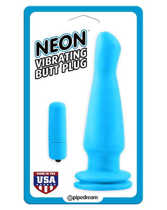 Neon Vibrating Butt Plug