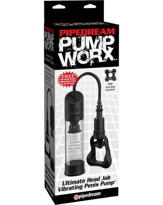 Pump Worx Ultimate Head Job Vibrating Penis Pump