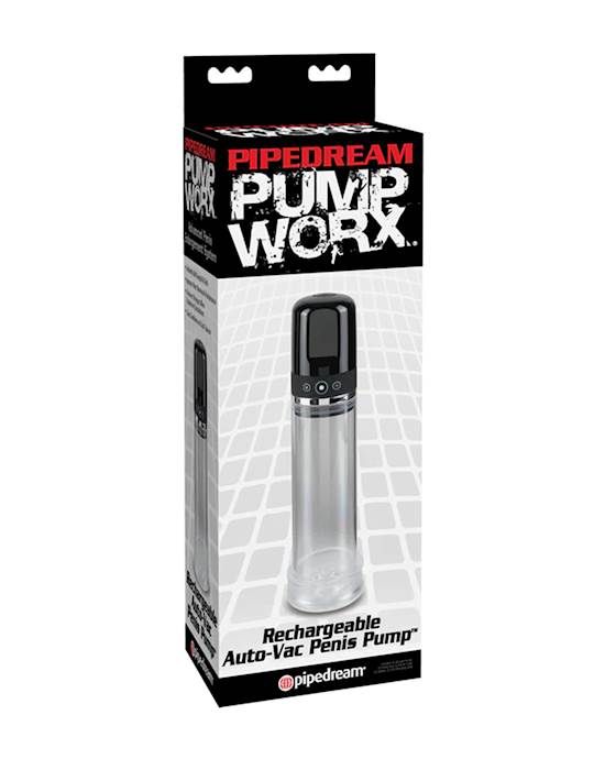 Pump Worx Rechargeable 3-speed Auto-vac Penis Pump