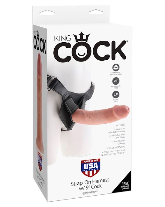 King Cock Strap-on Harness With 9 Inch Dildo