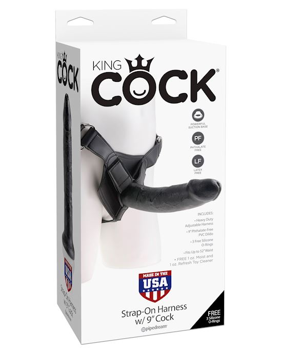 King Cock Strap-on Harness W 9 Inch Cock