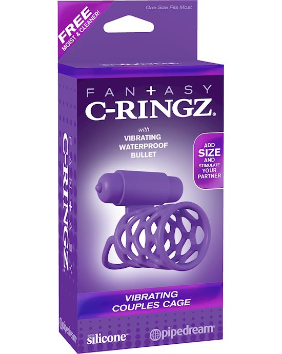 Fantasy C-ringz Vibrating Couples Cage