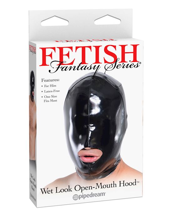 Fetish Fantasy Wet Look Open-mouth Hood