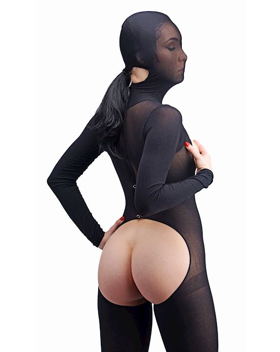 Open Bust Crotchless Bodystocking