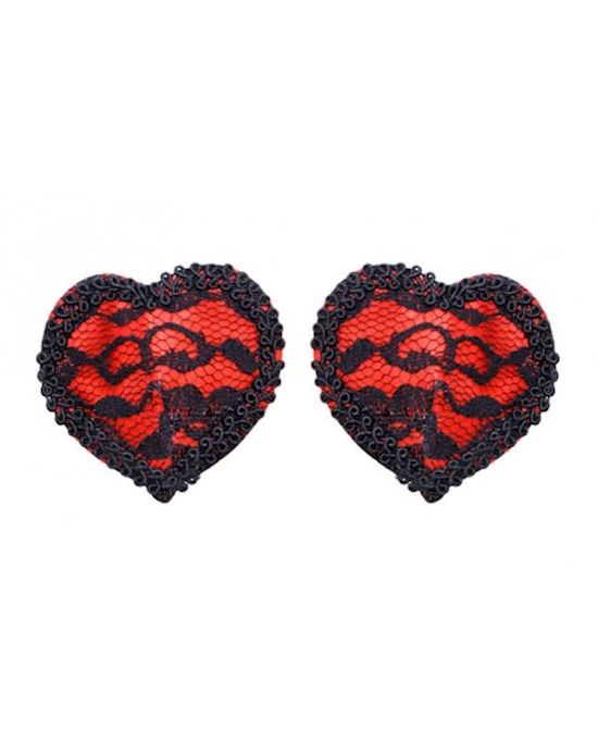 Lacey Red Heart Pasties