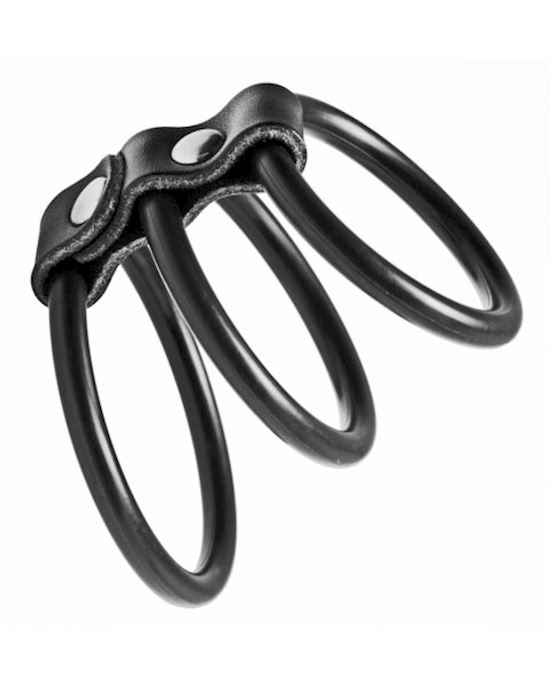 Triple Cock Ring Harness
