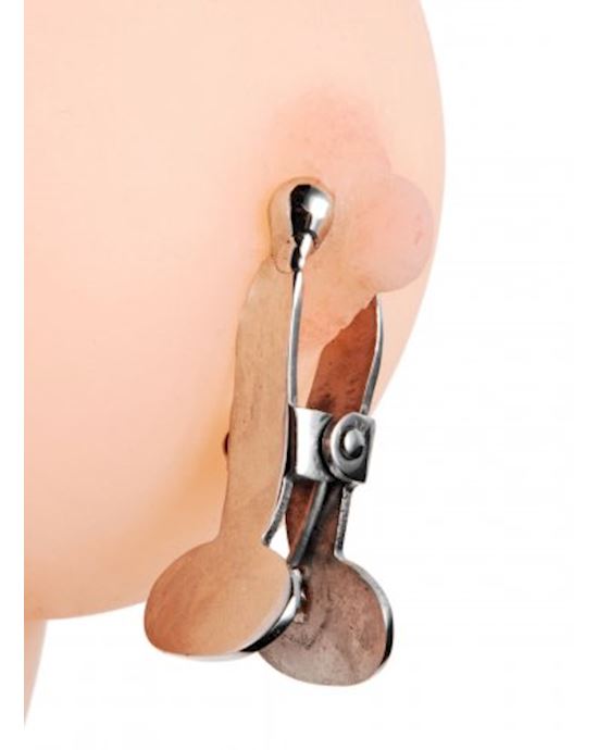 Stainless Steel Ball-tipped Nipple Clamps