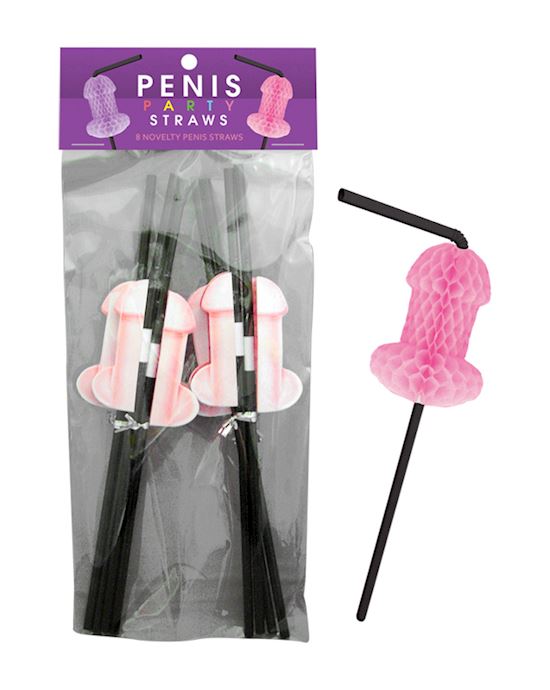 Penis Honeycomb Tissue Party Straws