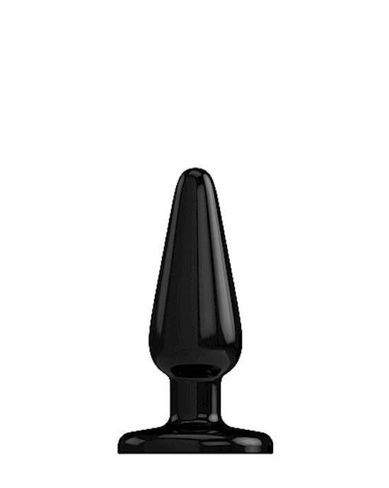 Bottom Line Buttplug Rubber Black 4 In Model 1