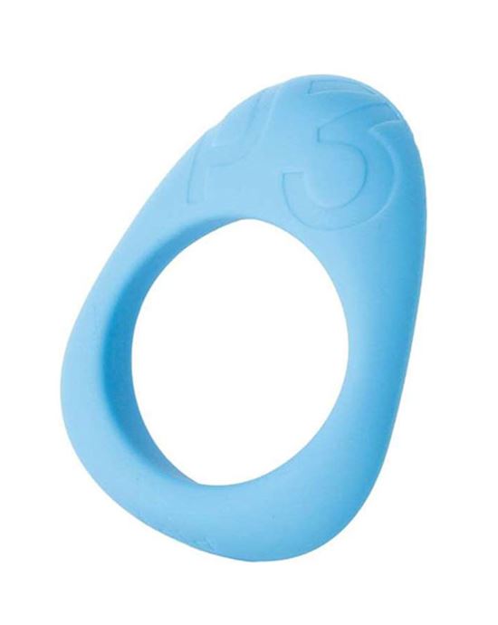 Laid P3 Silicone Stretch Cock Ring 38mm Cyan