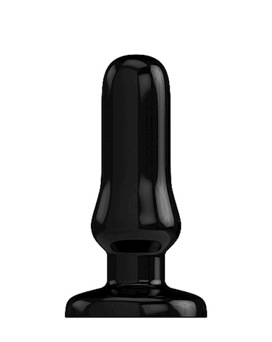 Bottom Line Buttplug Rubber Black 6 In Model 4