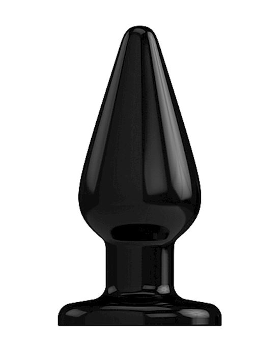 Bottom Line Buttplug Rubber Black 7 In Model 2