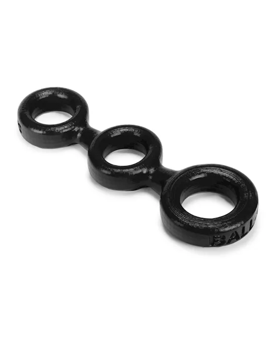 3Ball Cockring W 2 Ballstretcher O S