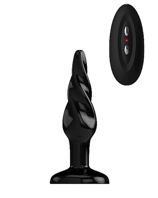 Bottom Line Buttplug Rubber Black Vibrating 5 In Model 5