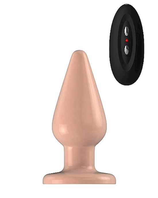 Bottom Line Buttplug Rubber Flesh Vibrating 5 In Model 2