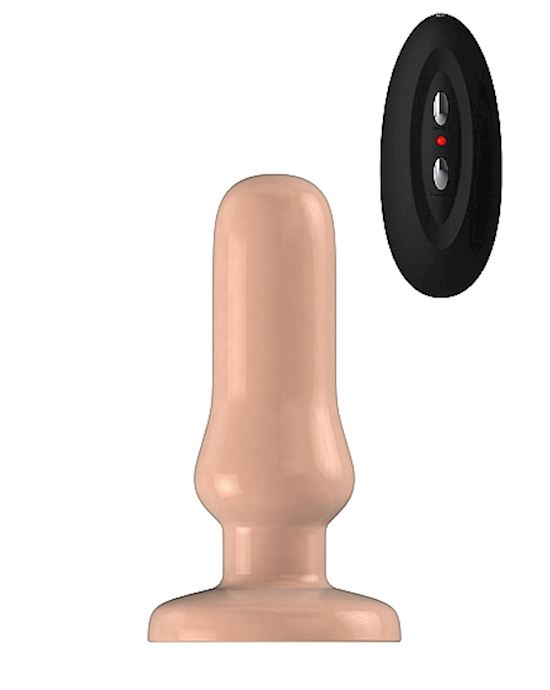 Bottom Line Buttplug Rubber Flesh Vibrating 5 Inch Model 4