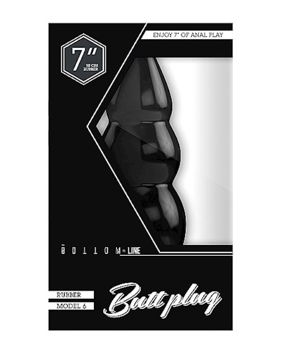 Bottom Line Buttplug Rubber 7 Inch