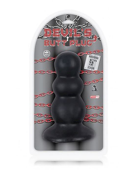 Devils Butt Plug 9 In Black