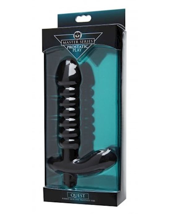 Prostatic Play Quest Ribbed Silicone Prostate Vibe