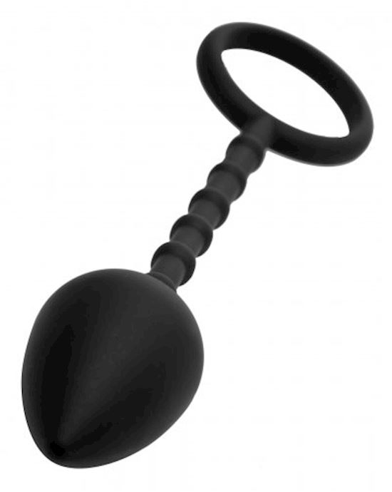 Imbed Silicone Anal Plug And Cock Ring