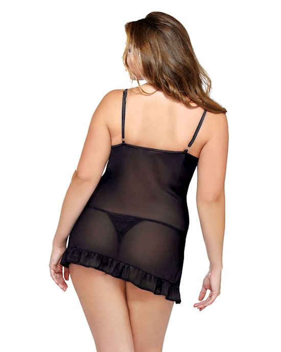 Underwire Chemise & Matching Thong