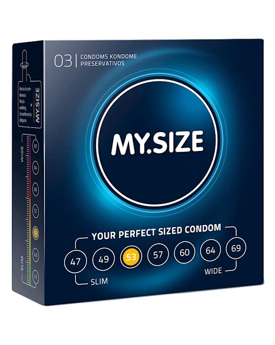 My Size Condoms 53mm 3pk
