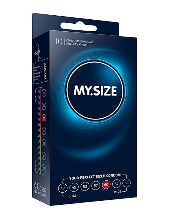 My Size Natural Latex Condom 60 Width 10 pcs