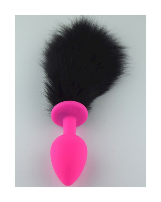 Silicone Butt Plug With Feather Tail