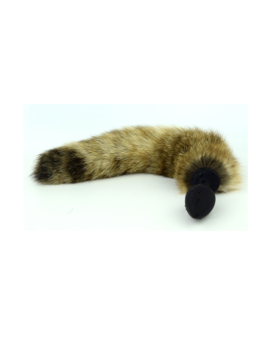 Silicone Butt Plug With Fur Tail